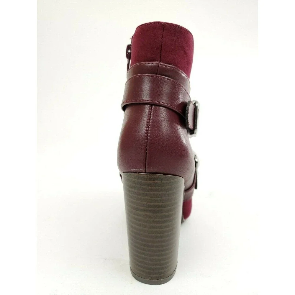 Shoedazzle - Ellis Wraparound Buckle Bootie - Color : Port Royale- Size 5.5